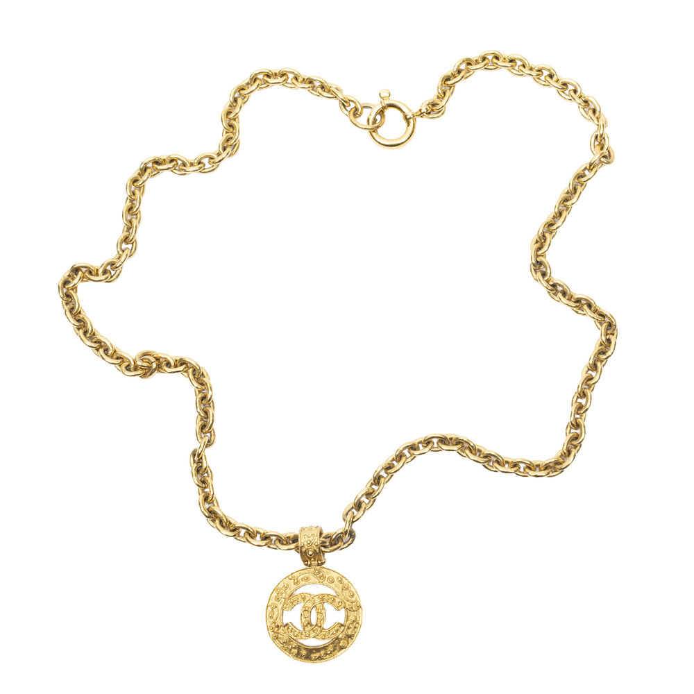 Chanel CC Medallion Pendant Necklace